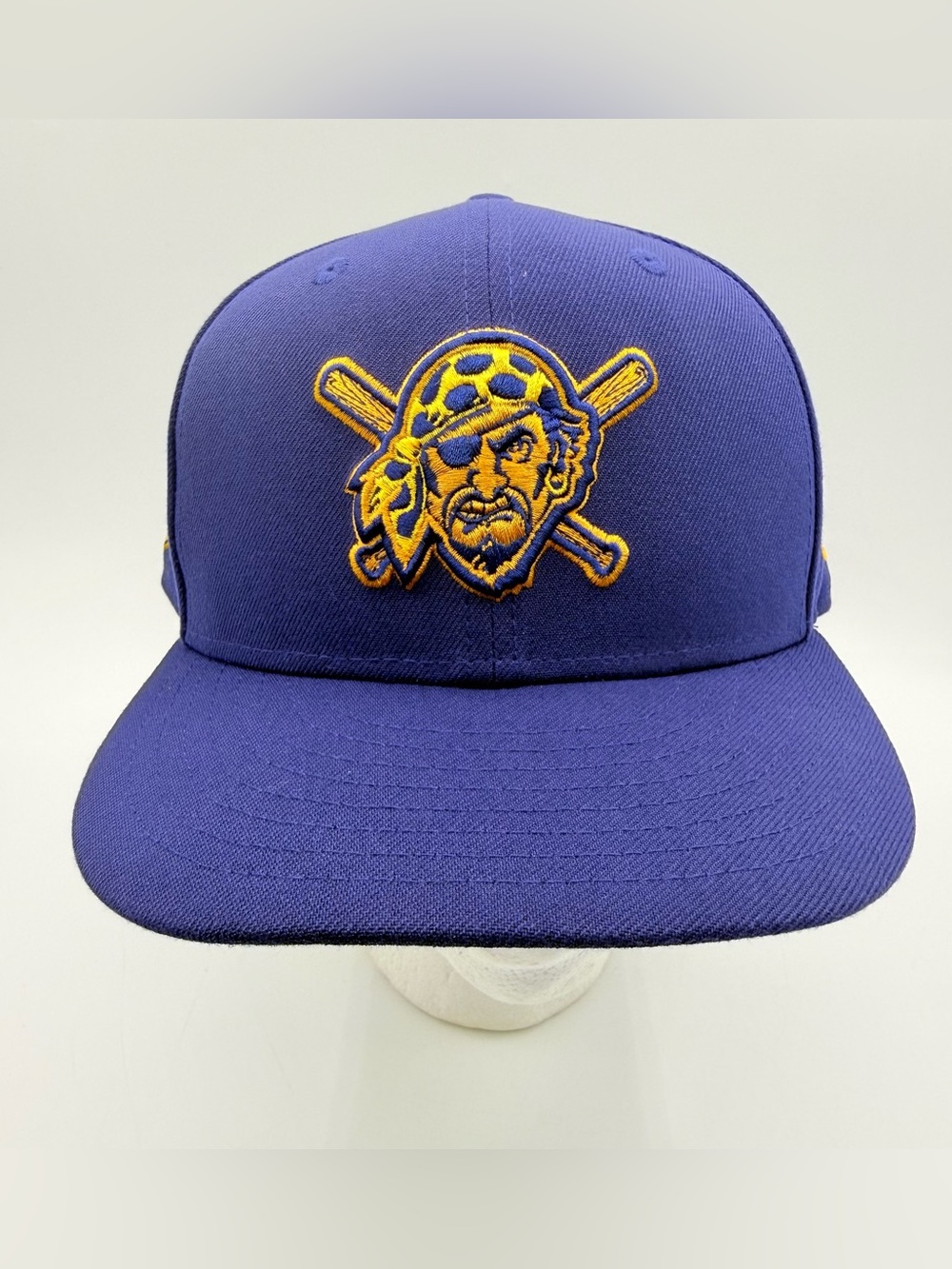 New Era 59FIFTY Pittsburgh Pirates Fitted Hat 7 1/2 Blue Plaid Under Visor MLB